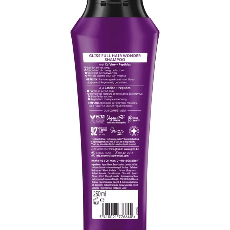 Gliss Full Hair Wonder Shampoo 250 ML