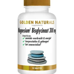 Golden Naturals Magnesium Bisglycinaat 300 mg Tabletten 90 stuks