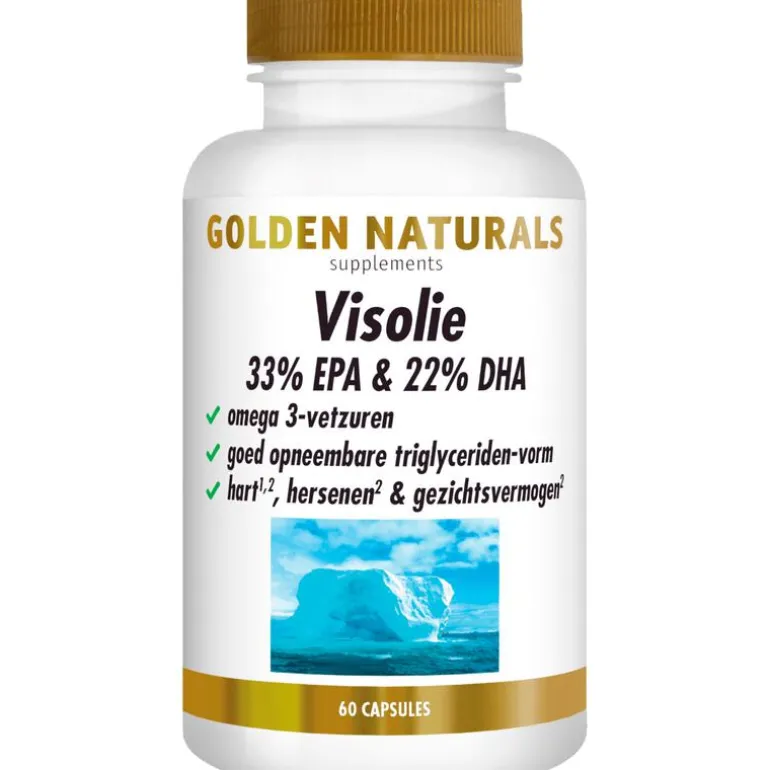Golden Naturals Visolie 33% EPA & 22% DHA Capsules 60 stuks