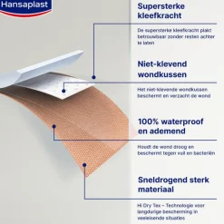 Hansaplast Extra Strong Waterproof Pleisters 80cm x 6cm