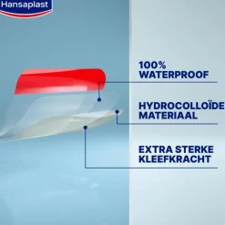 Hansaplast Second Skin Protection Waterproof en Transparante XL Eilandpleisters 3 stuks