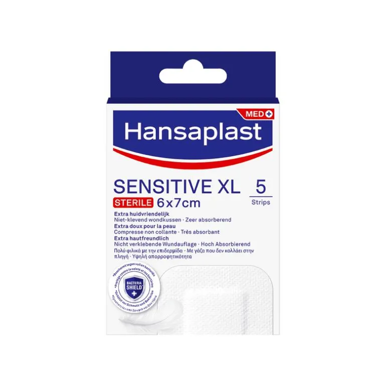 Hansaplast Sensitive XL Eilandpleister 5 stuks