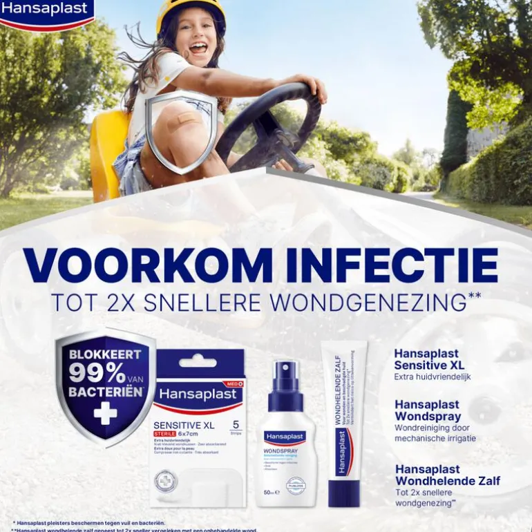 Hansaplast Sensitive XL Eilandpleister 5 stuks