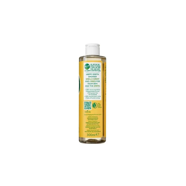 Happy Earth Jasmine Ho Wood 100% Natuurlijke Douchegel 300 ML
