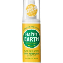 Happy Earth 100% Natuurlijke Jasmine Ho Wood Deodorant Spray 100 ML