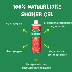 Happy Earth 100% Natuurlijke Shower Gel Floral Patchouli