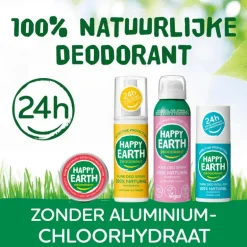 Happy Earth 100% Natuurlijke Unscented Deodorant Roller 75 ML