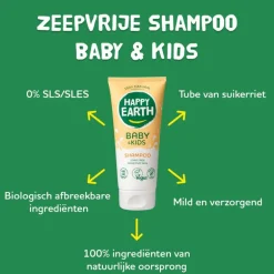 Happy Earth Zeepvrije Shampoo Baby & Kids 200 ml