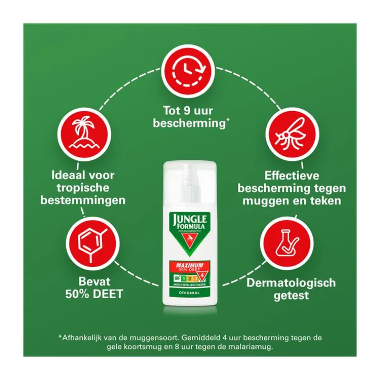 Jungle Formula Anti Muggenspray Maximum 50% DEET 75 ML