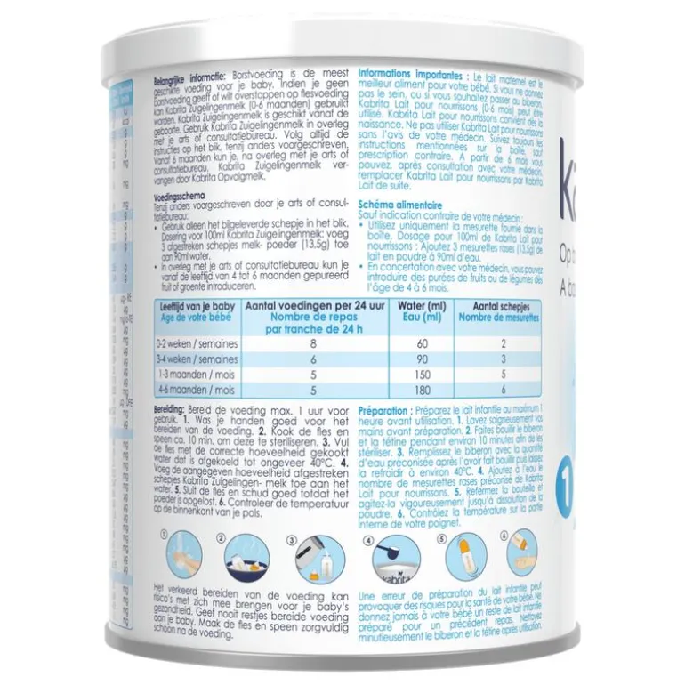 KABRITA Opvolgmelk 2 6-12 maanden 400GR