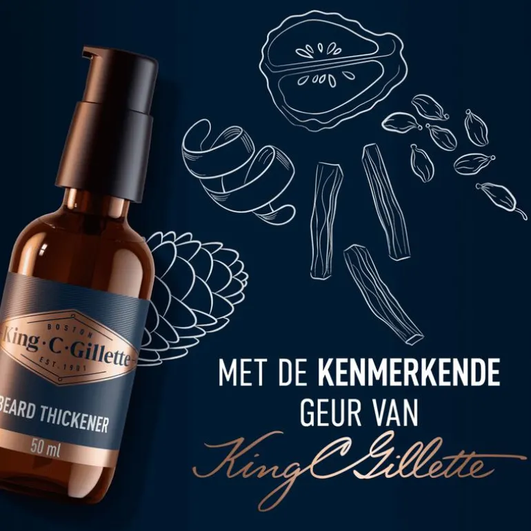 King C. Gillette Baardverdikkingsserum 50 ML