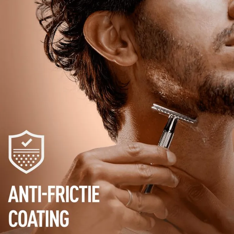 King C. Gillette Double Edge Safety Scheersysteem Met 5 Navulmesjes