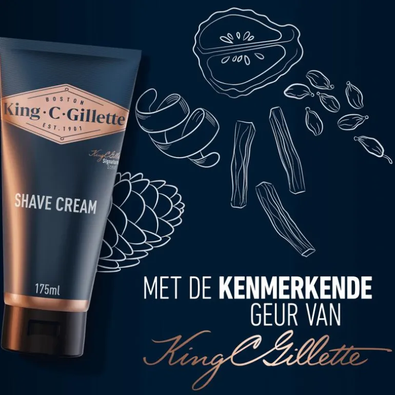 King C. Gillette Scheercrème 175 ML