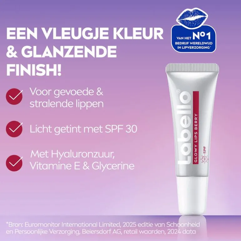 Labello Glowy Lips Berry SPF 30
