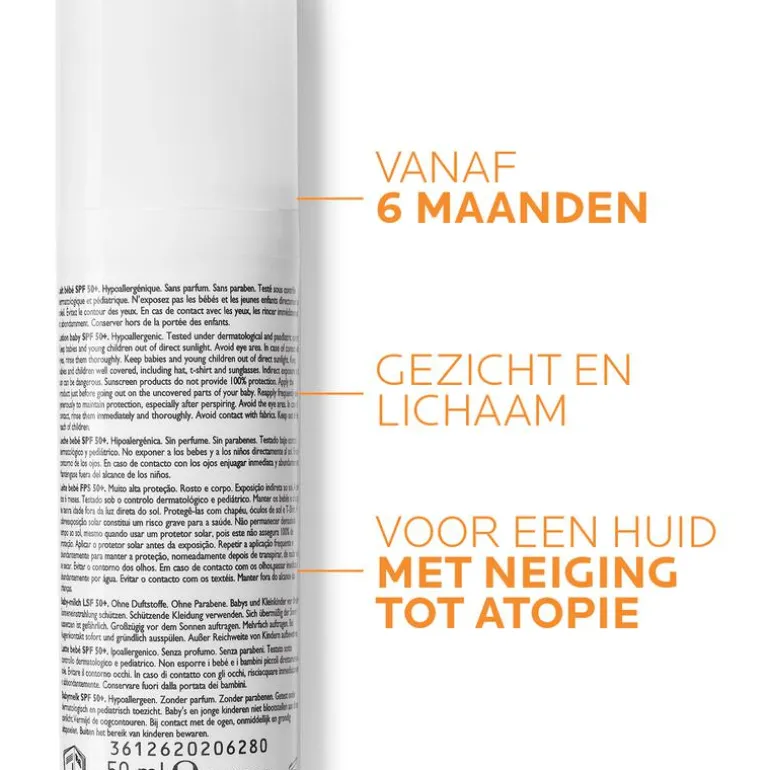 La Roche-Posay Anthelios Baby ZonnebrandmelkSPF50+ 50 ML