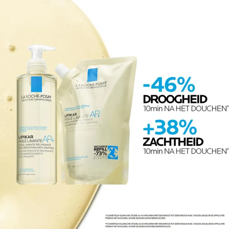 La Roche-Posay Lipikar Reinigingsolie AP+ Navulling 400ML