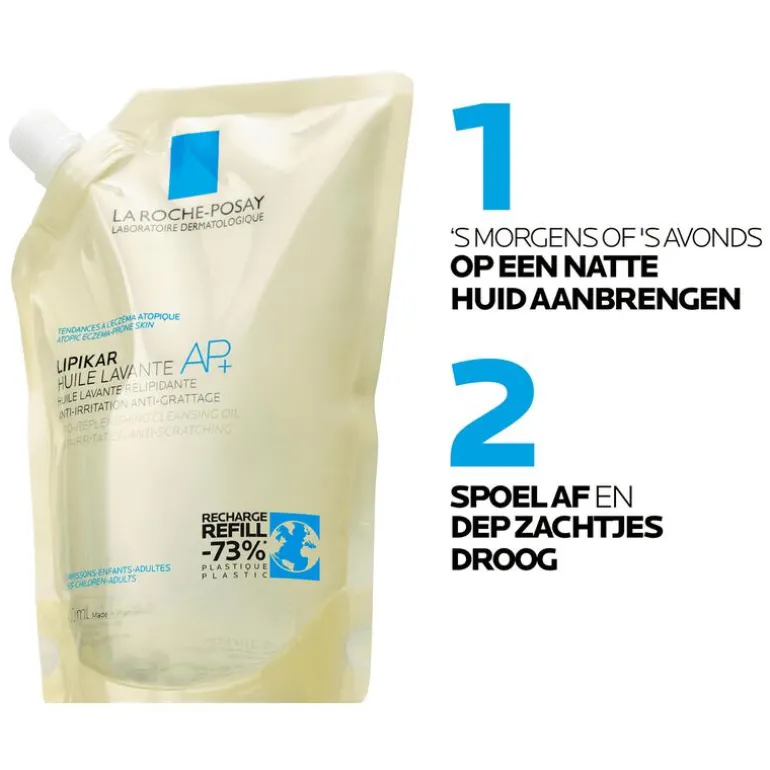 La Roche-Posay Lipikar Reinigingsolie AP+ Navulling 400ML