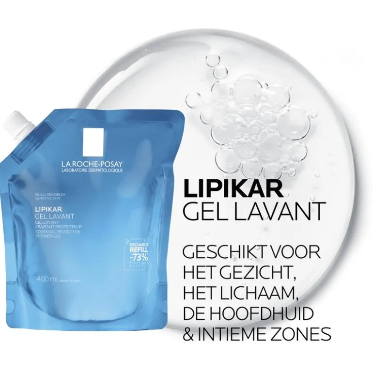 La Roche-Posay Lipikar Wasgel Gevoelige Huid Navulling 400 ML