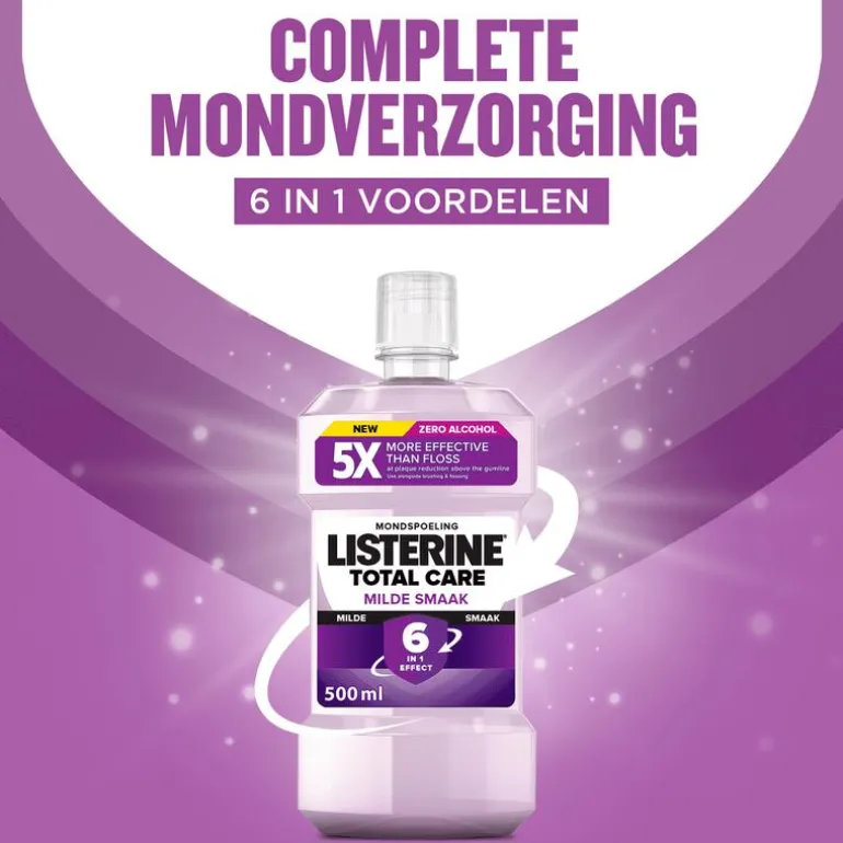 Listerine Total Care Extra Mild Mondwater - 500ML