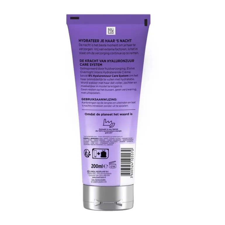 L’Oréal Paris Elvive Hydra Hyaluronic Overnight Cream 200 ML