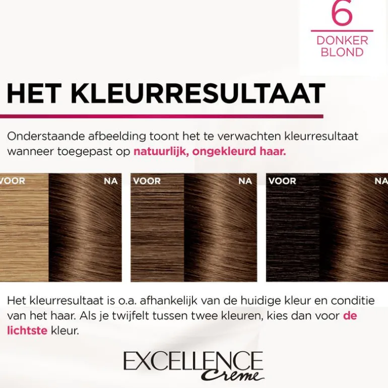 L'Oréal Paris Excellence Crème Verzorgende Crèmekleuring 6 Donkerblond