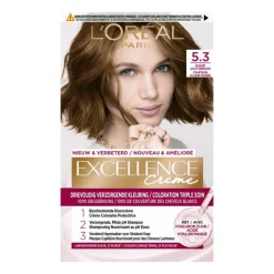 L'Oréal Paris Excellence Crème Verzorgende Crèmekleuring 5.3 Licht Goudbruin
