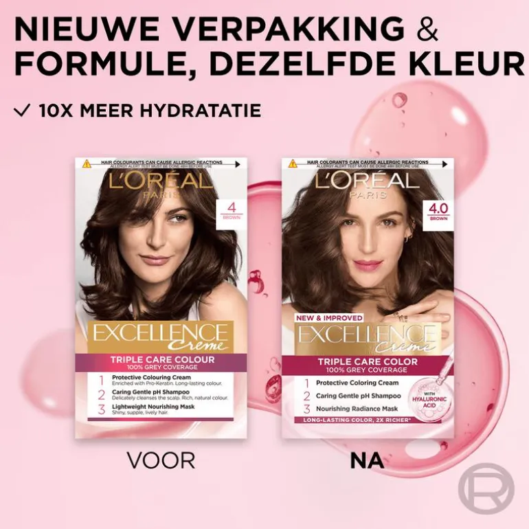 L'Oréal Paris Excellence Crème Verzorgende Crèmekleuring 8.1 Licht Asblond