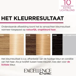 L'Oréal Paris Excellence Crème Verzorgende Crèmekleuring 10 Extra Lichtblond