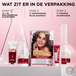 L'Oréal Paris Excellence Crème Verzorgende Crèmekleuring 5.5 Licht Mahoniebruin