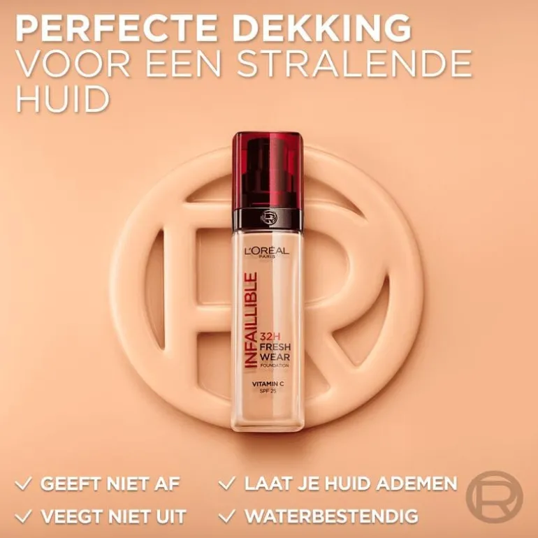 L'Oréal Paris Infaillible 32HR Fresh Wear 10 Foundation met SPF25 30 ML