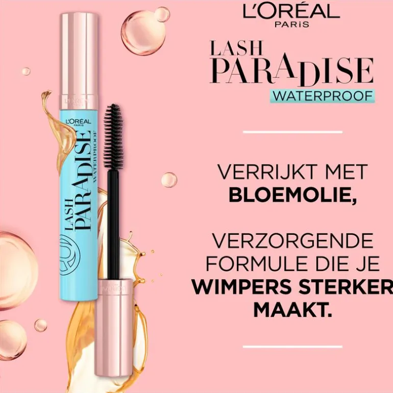 L'Oréal Paris Lash Paradise Volume Mascara Waterproof Zwart