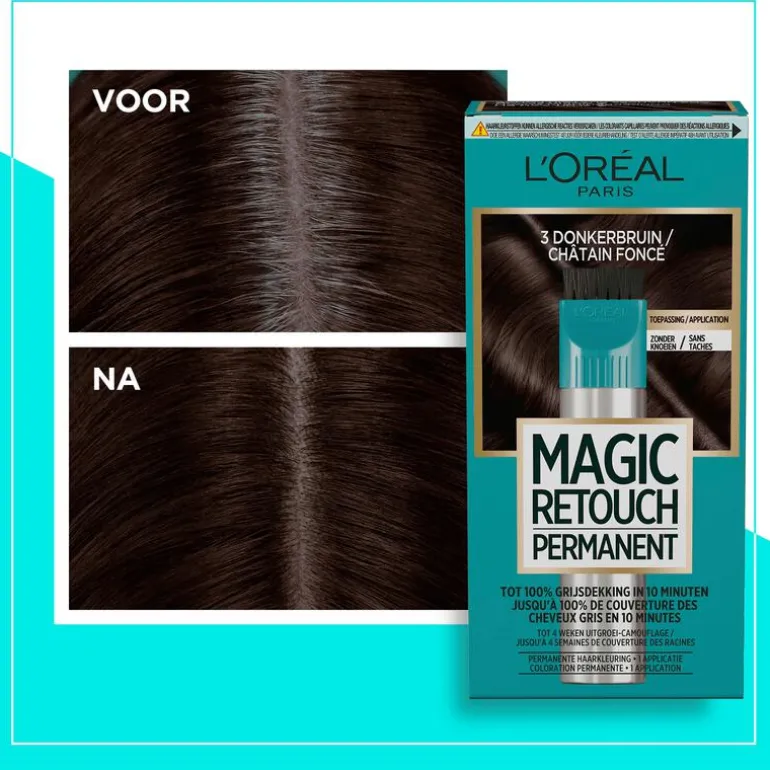 L'Oréal Paris Magic Retouch Permanente Haarverf 3 Donkerbruin