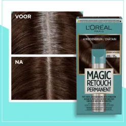 L'Oréal Paris Magic Retouch Permanente Haarverf 4 Middenbruin