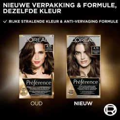 L'Oréal Paris Préférence Permanente Haarverf 4.15 Caracas