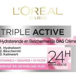 L'Oréal Paris Triple Active Dagcrème Droge Huid 50 ML