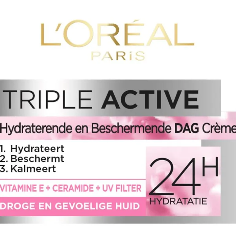 L'Oréal Paris Triple Active Dagcrème Droge Huid 50 ML