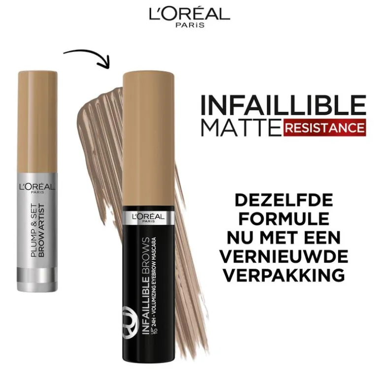L'Oreal Paris Infaillible Brow Mascara 5.0 Light Brunette
