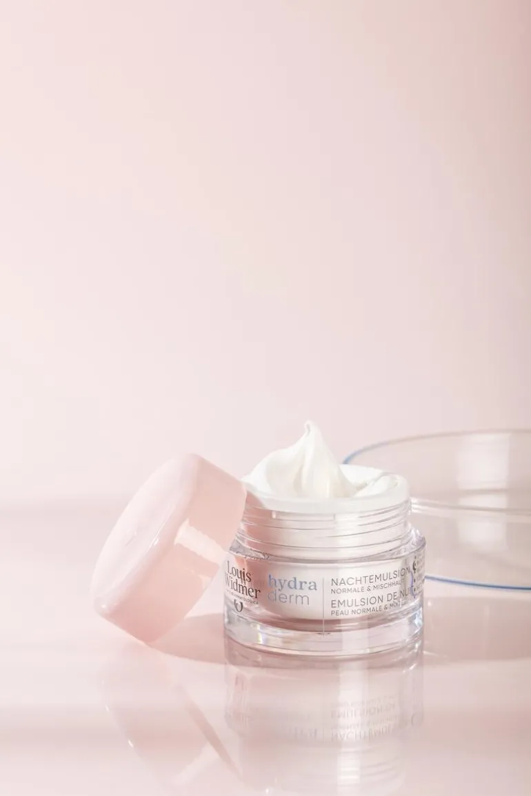 Louis Widmer Hydraderm Nachtemulsie Zonder Parfum 50 ML