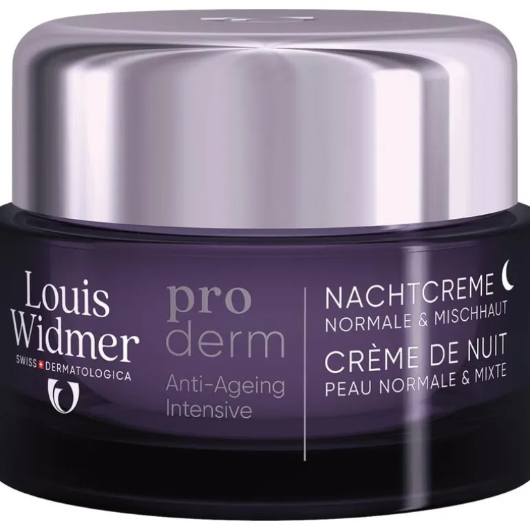 Louis Widmer Proderm Nachtcrème Zonder Parfum 50 ML