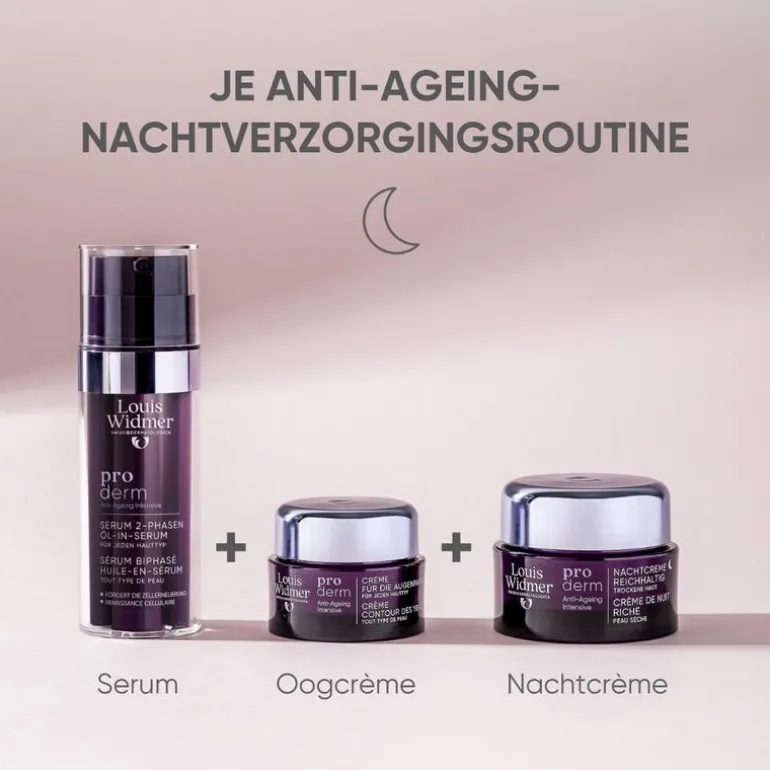 Louis Widmer Proderm Nachtcrème Zonder Parfum 50 ML