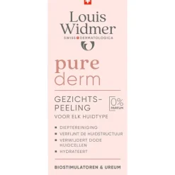 Louis Widmer Purederm Gezichtspeeling Zonder Parfum 50 ML