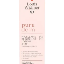Louis Widmer Purederm 3-In-1 Micellaire Reinigingslotion 200 ML