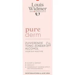 Louis Widmer Purederm Tonic Zonder Alcohol Zonder Parfum 200 ML