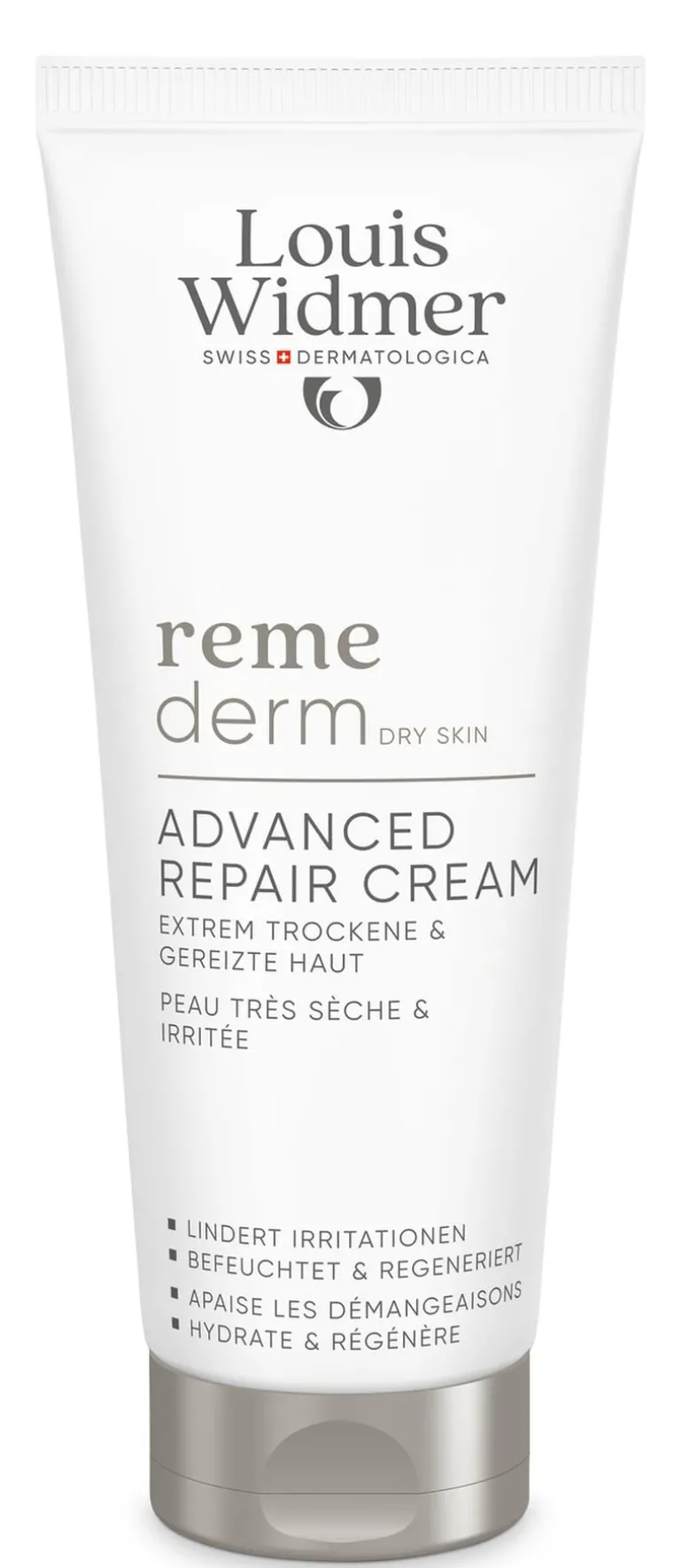 Louis Widmer Remederm Creme Dry Skin Fluide Zonder Parfum 75 ML