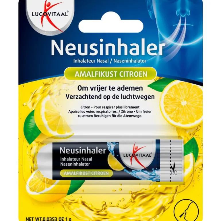 Lucovitaal Neusinhaler Vrijer Ademen Amalfikust Citroen 10 GR