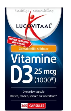 Lucovit vit D3 25mcg (1000IE) 365 caps