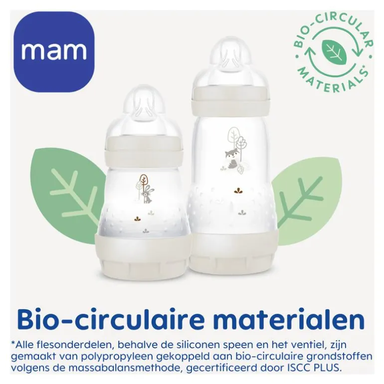 MAM Easy Start Anti-Colic Babyfles Blue 260 ML