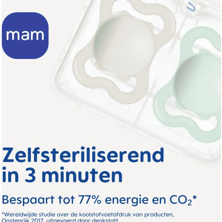 MAM Supreme Fopspenen 0-6 maanden Uni 2 stuks
