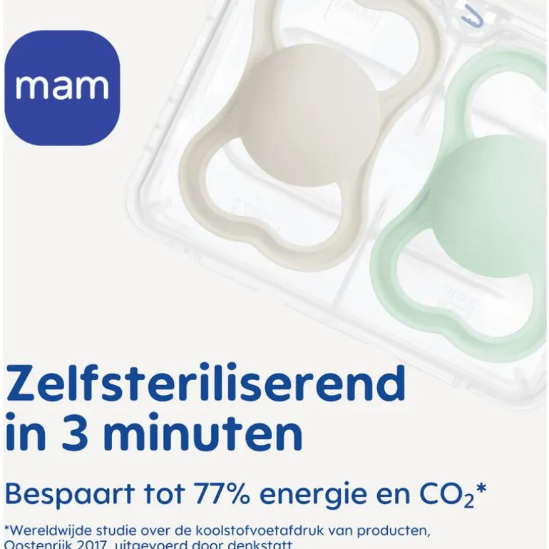 MAM Supreme Fopspenen 6-16 maanden Uni 2 stuks