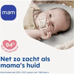 MAM Supreme Fopspenen 0-6 maanden Pink 2 stuks
